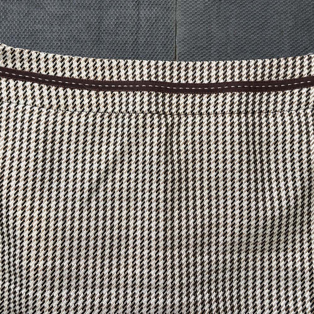 Tahari ASL Women's Houndstooth Fringe Pencil Skirt - Picture 3 of 6